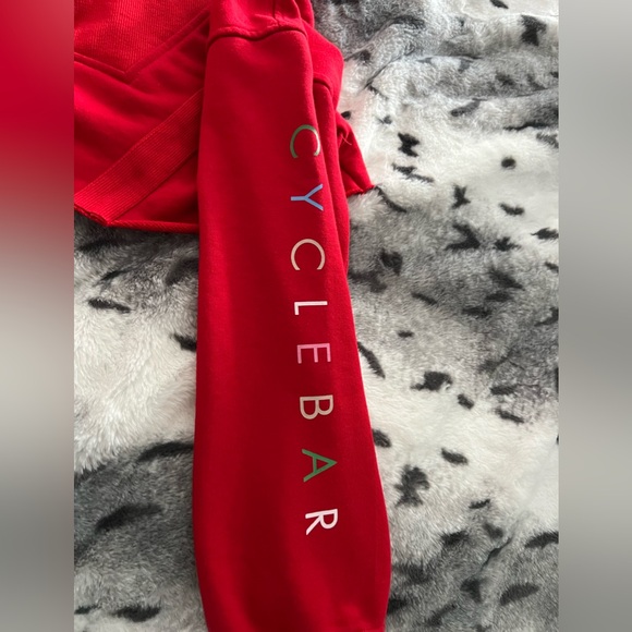 Cyclebar Red Quarter-Zip Sweatshirt - Picture 4 of 5